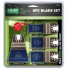 SMART Trade 4 Piece Blade Set £12.99 Smart Trade 4 Piece Blade Set
Very Popular Set Of 4 Blades. Includes A Fine Tooth 32mm Blade, Fast Cutting Coarse Tooth Blades In 32mm And 63mm Widths And A Bi-metal Blade For Cutting Timber And Na